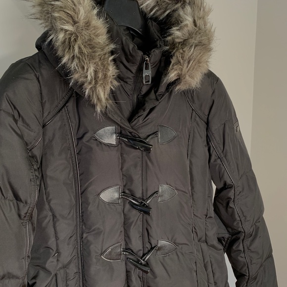 Miss Sixty Winter Coat (Black with Faux Fur Hood) - Picture 2 of 4